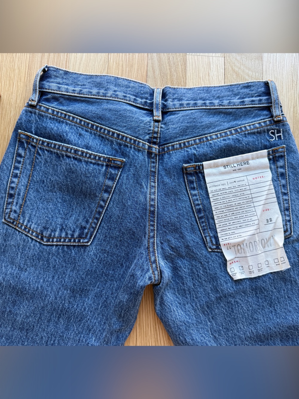 Still Here Women's Boot Cut Jeans in Classic Blue